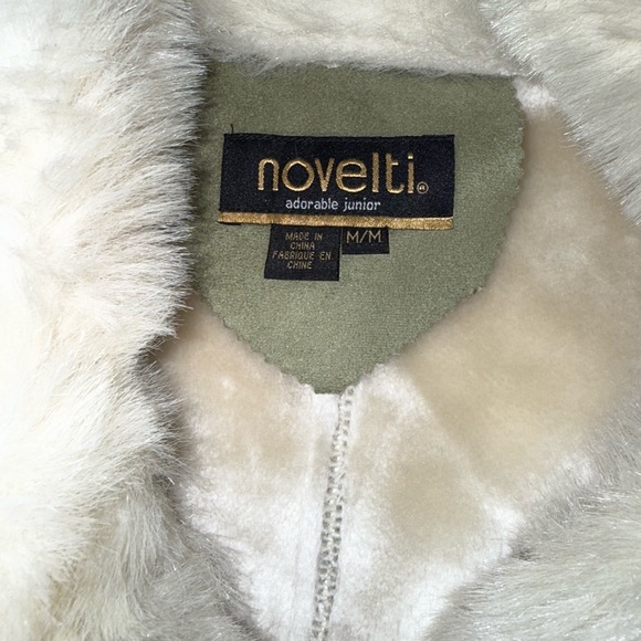 Women's Novelti Green Faux Fur Jacket - Picture 3 of 5